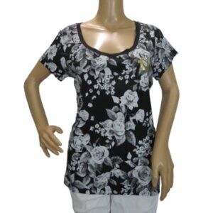 True Religion Dark Floral Foil T-Shirt